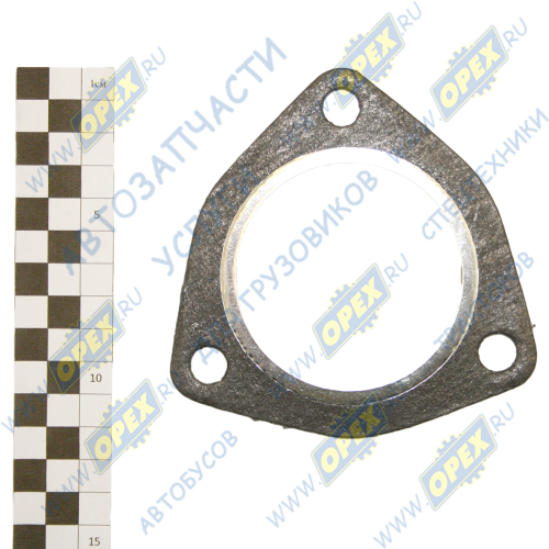 238НБ-1008054 Прокладка (м/асбест) треуг. 112х112 ф68 3отв. сильфона газопровода L=90; окантовка Techno Drive